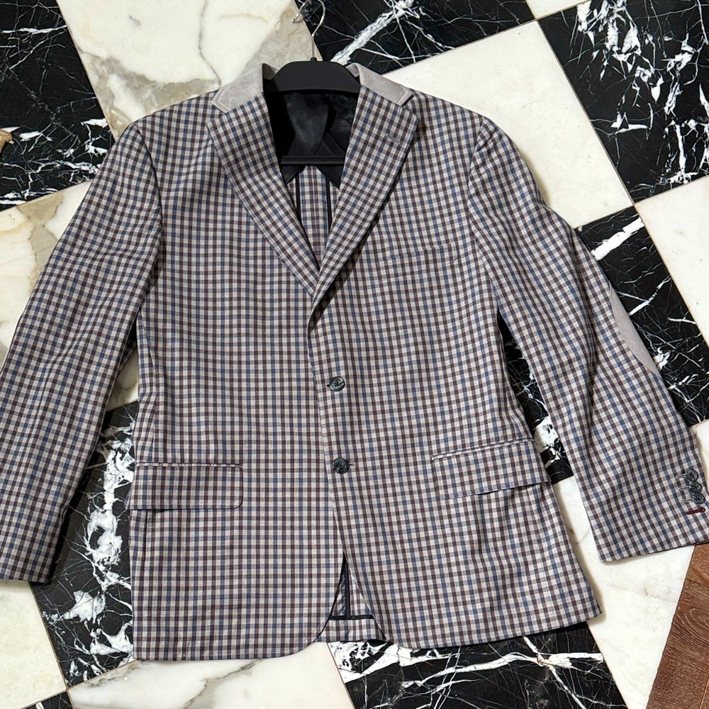 Men's Checkered Blazer